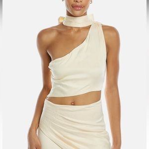 NICHOLAS Fraya One Shoulder Crop Top size 6. WORN ONCE. Excellent condition